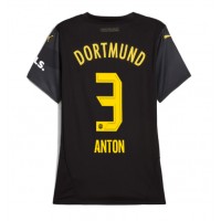 Dres Borussia Dortmund Waldemar Anton #3 Gostujuci za Žensko 2024-25 Kratak Rukav